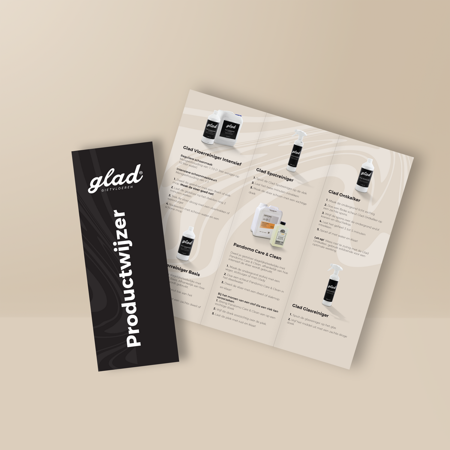 GLAD folder met producten